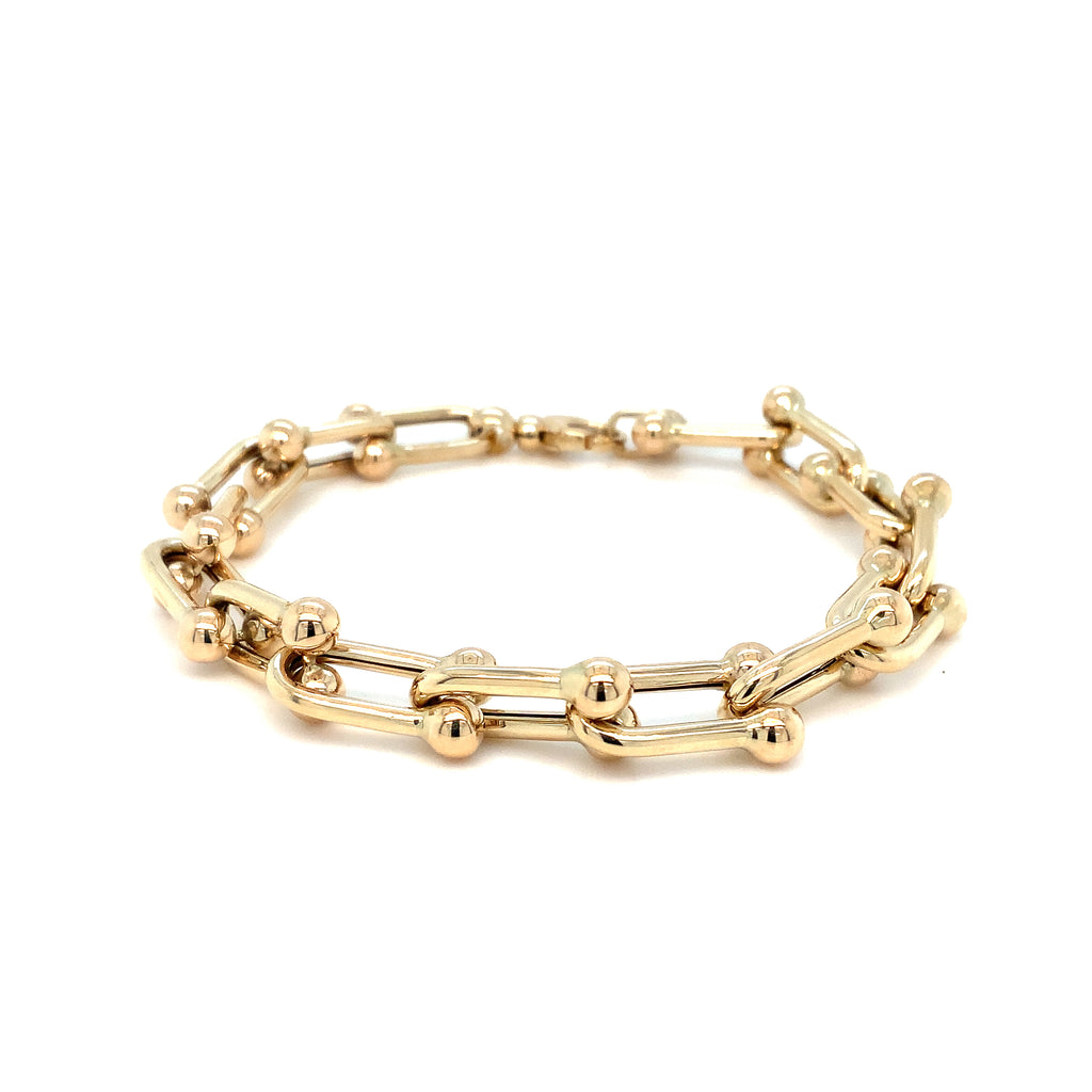 Inspired by a vintage design Bracelet in 14K Yellow Gold - Image 2 of 8