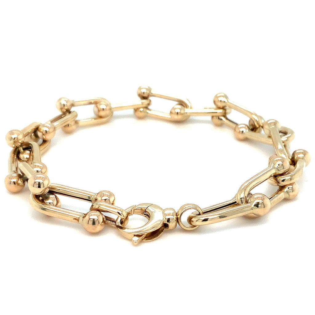 Inspired by a vintage design Bracelet in 14K Yellow Gold - Image 3 of 8