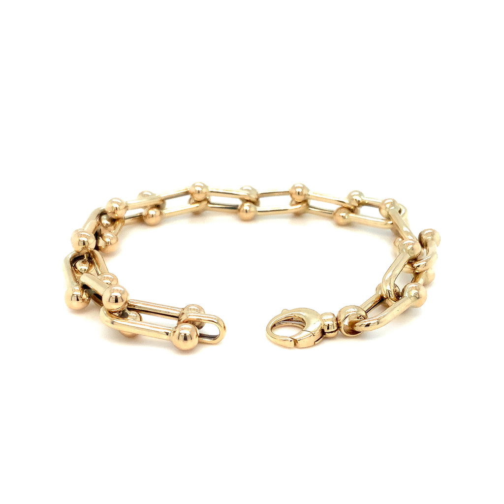 Inspired by a vintage design Bracelet in 14K Yellow Gold - Image 6 of 8