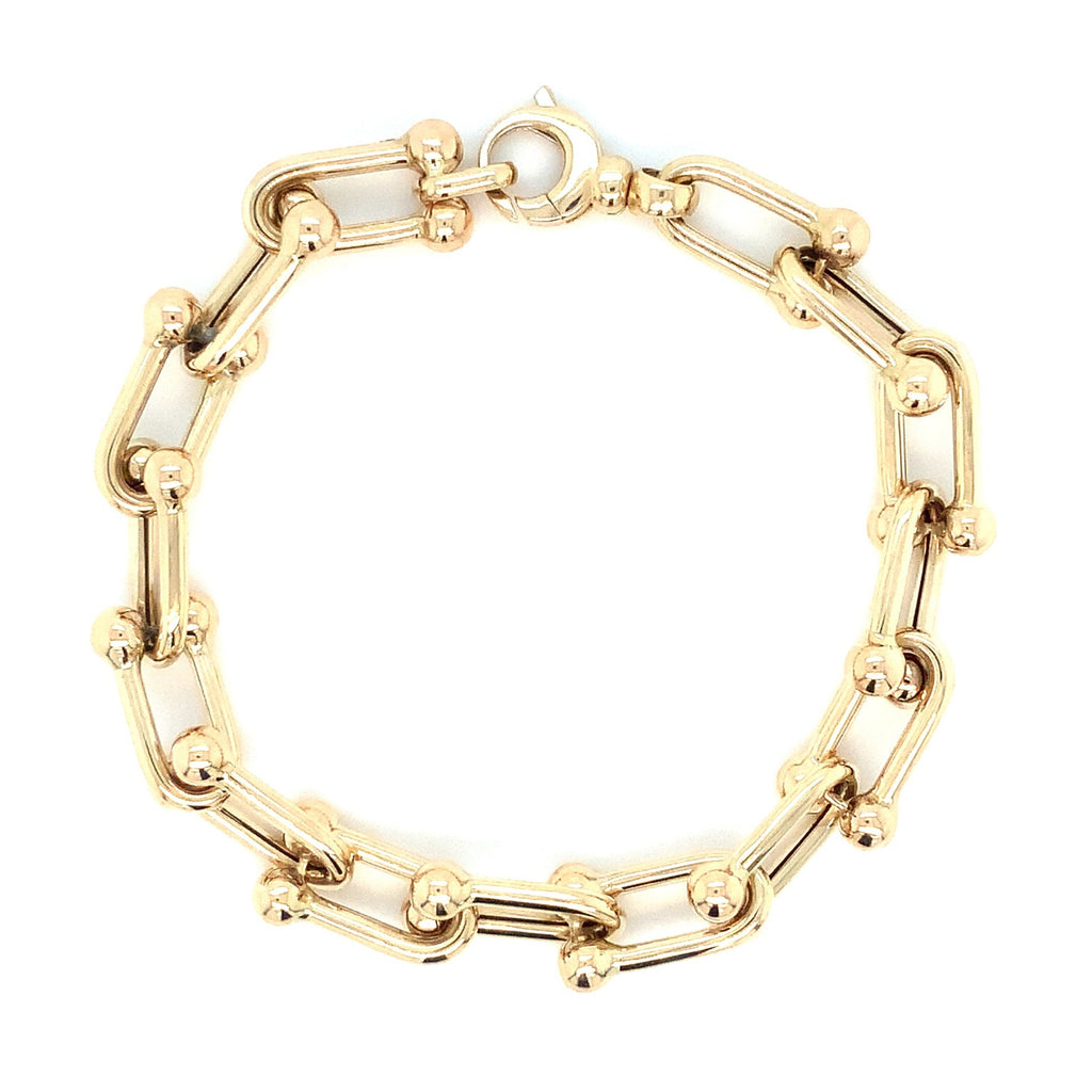 Inspired by a vintage design Bracelet in 14K Yellow Gold - Image 7 of 8