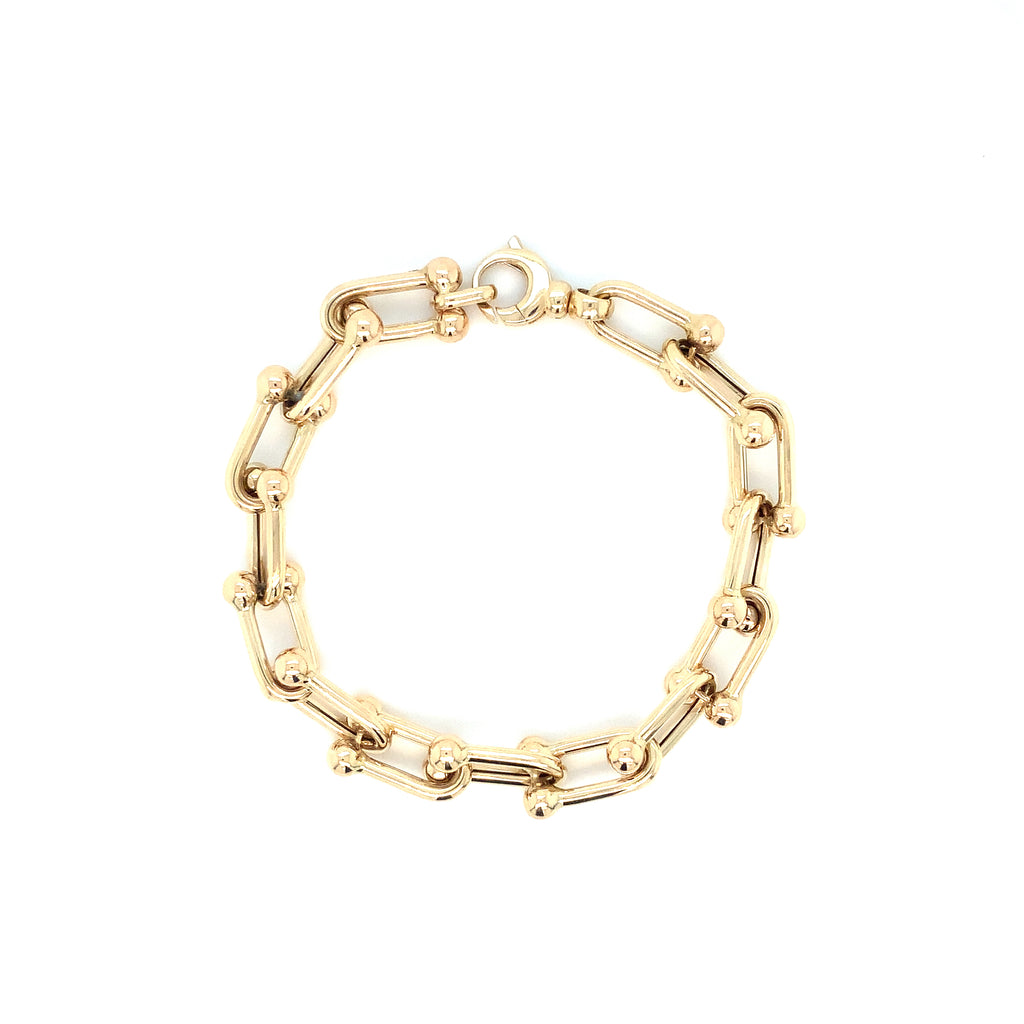 Inspired by a vintage design Bracelet in 14K Yellow Gold - Image 8 of 8