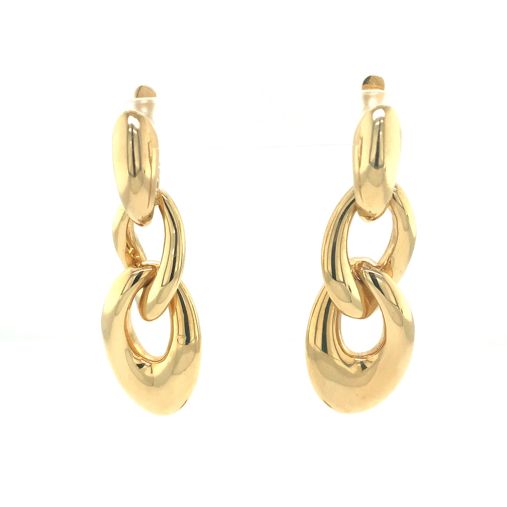 Interchangeable Drop 18K Yellow Gold Electroformed Earring - Image 1 of 10