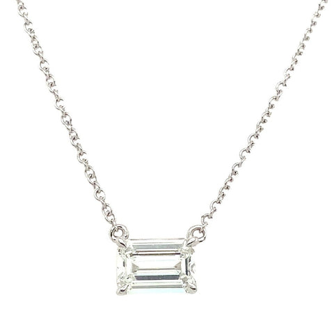 Christopher Designs Lab Grown  L'Amour Emerald Crisscut® Diamond Solitaire - Image 1 of 12