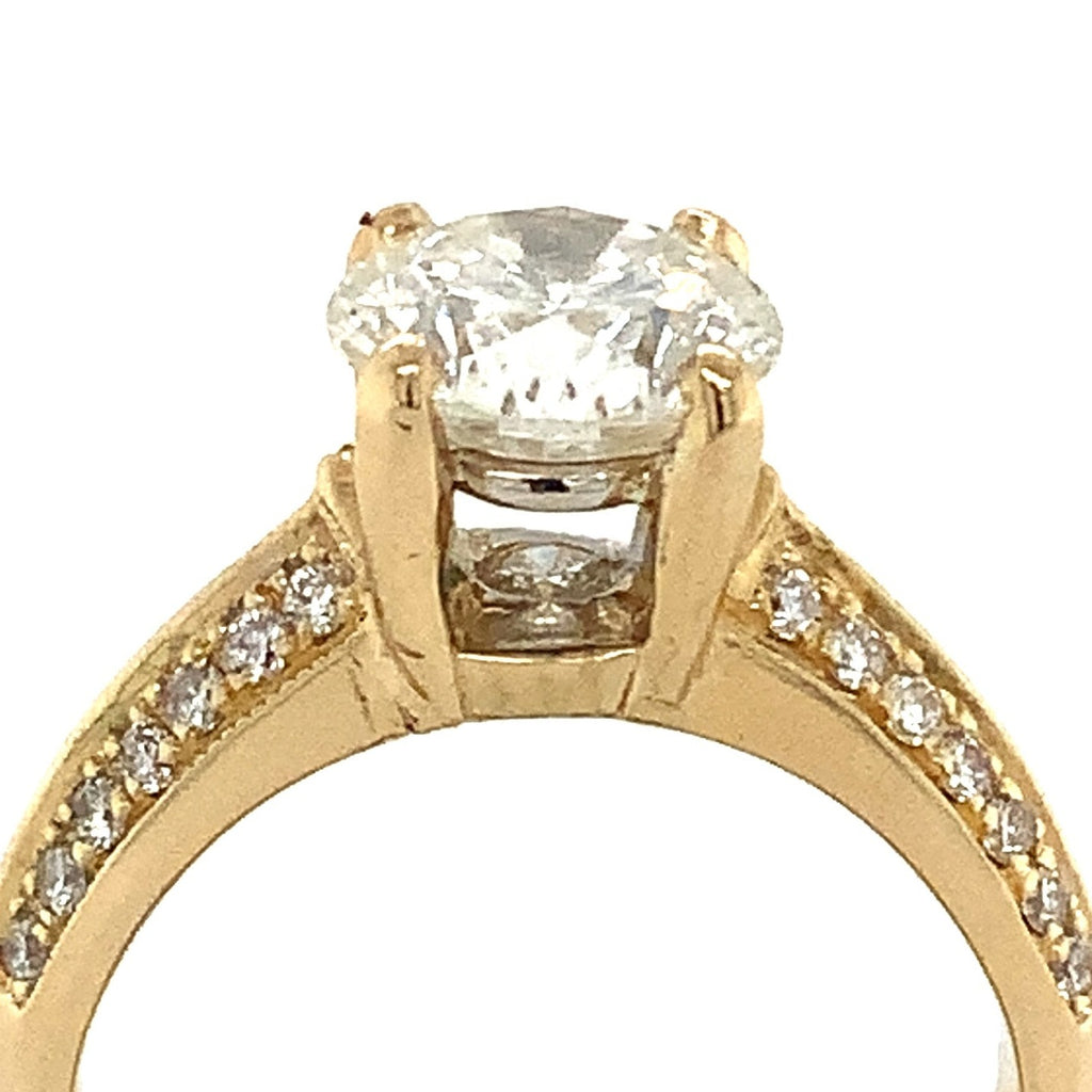Diamond Engagement Ring 18K Yellow Gold 1.75 ctw - Image 2 of 11