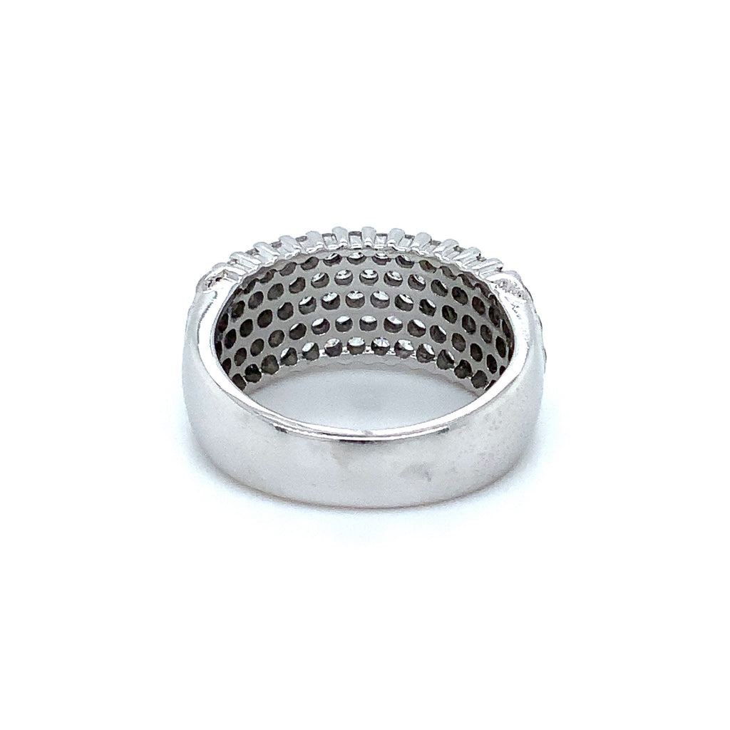 Aiolita Diamond Band Invisibly Set Hexagonal Shaped Diamonds 2.01 ctw 18K W/G - Image 3 of 3