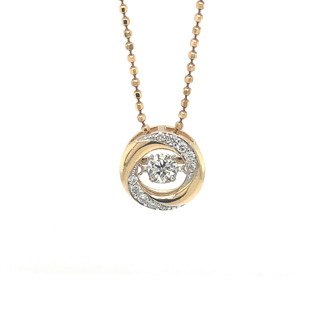 Shimmering Diamond Pendant Set in 14K Yellow Gold 0.23 cts t.w. - Image 4 of 9