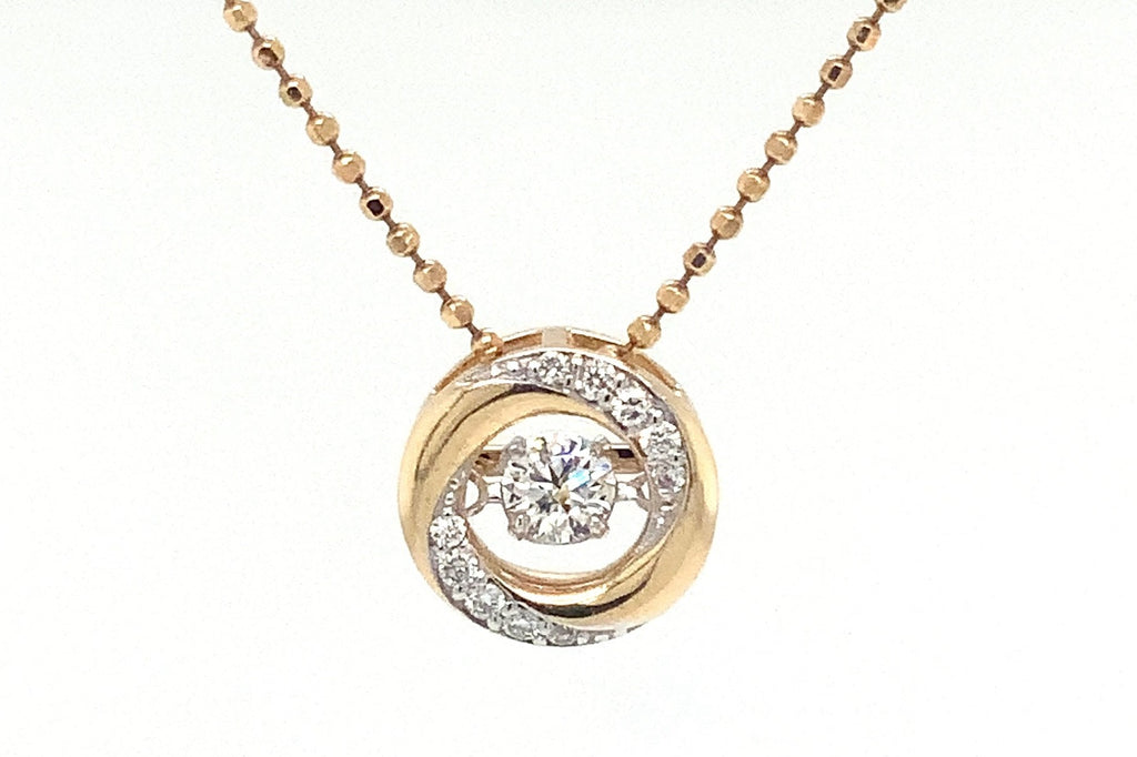 Shimmering Diamond Pendant Set in 14K Yellow Gold 0.23 cts t.w. - Image 7 of 9