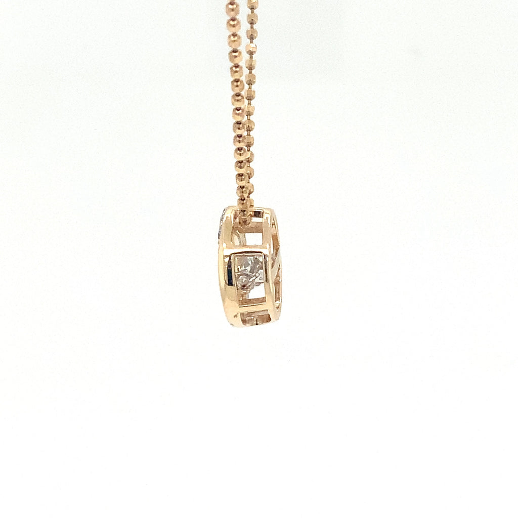Shimmering Diamond Pendant Set in 14K Yellow Gold 0.23 cts t.w. - Image 6 of 9