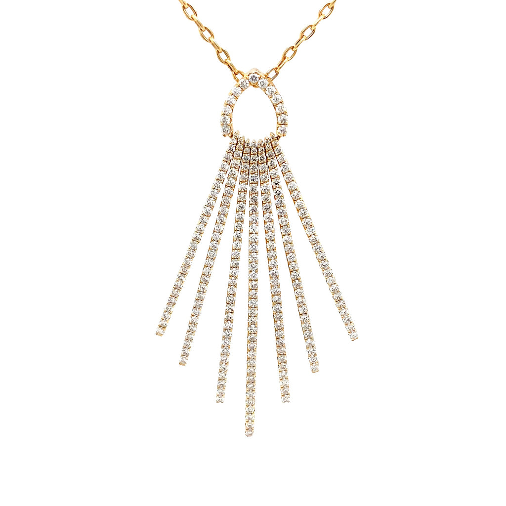 Afarin Collection Diamond Pendant 2.26 cts. Set in 18K Yellow Gold - Image 5 of 10