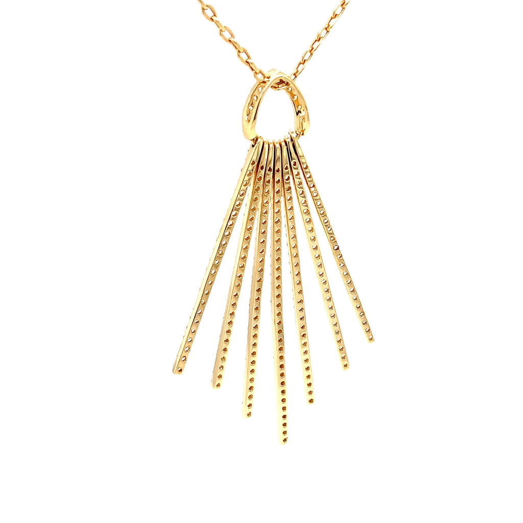 Afarin Collection Diamond Pendant 2.26 cts. Set in 18K Yellow Gold - Image 8 of 10