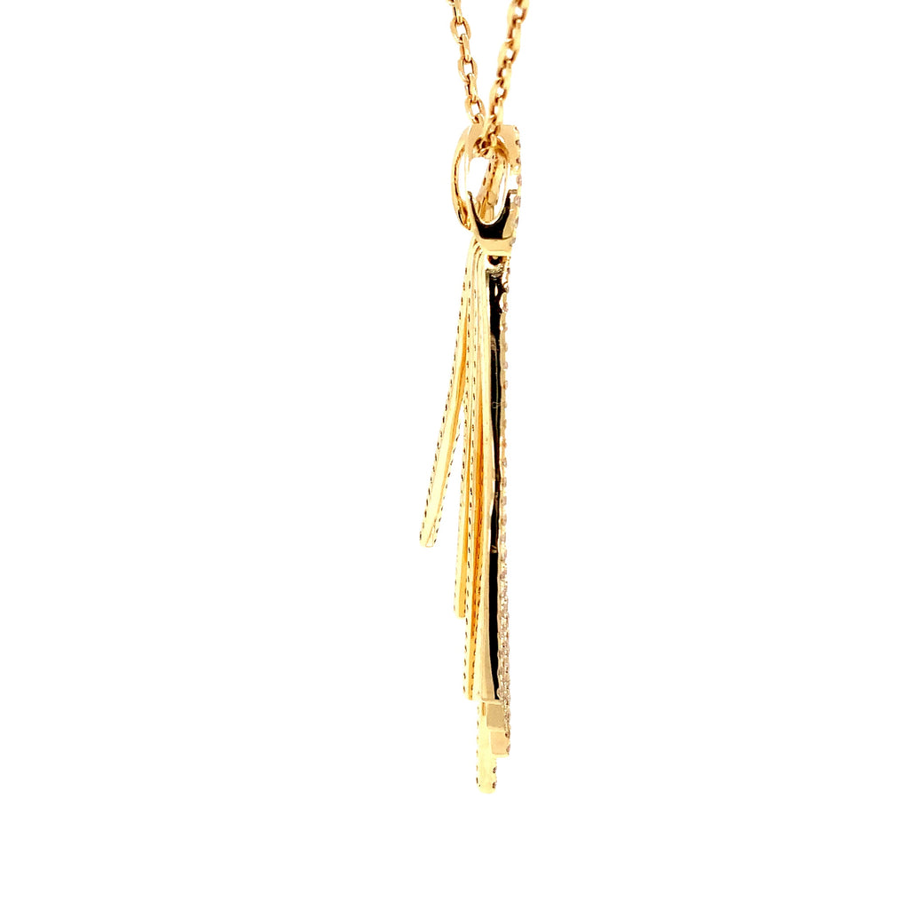 Afarin Collection Diamond Pendant 2.26 cts. Set in 18K Yellow Gold - Image 9 of 10