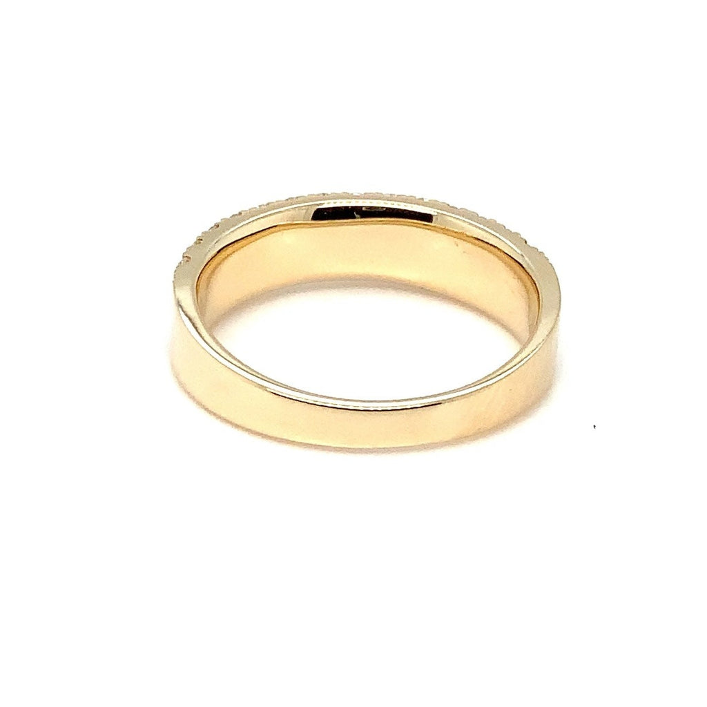 Pavé Silk Half Round Diamond Band 1.00 ctw Set in 14K Yellow Gold - Image 8 of 8