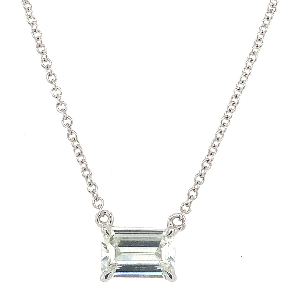 Christopher Designs Lab Grown  L'Amour Emerald Crisscut® Diamond Solitaire - Image 2 of 12