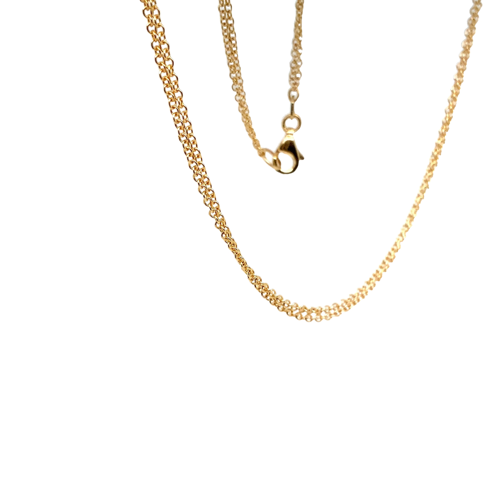 Double Strand Link Chain 18K Yellow Gold - Image 3 of 3