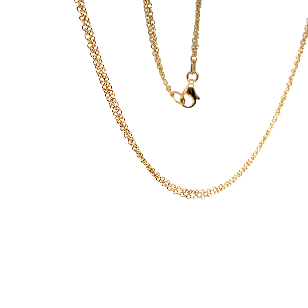 Double Strand Link Chain 18K Yellow Gold - Image 2 of 3