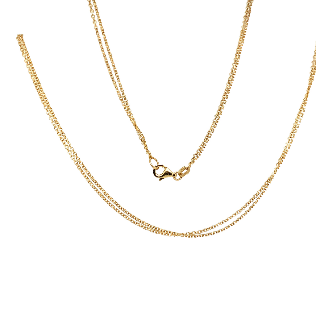 Double Strand Link Chain 18K Yellow Gold - Image 1 of 3