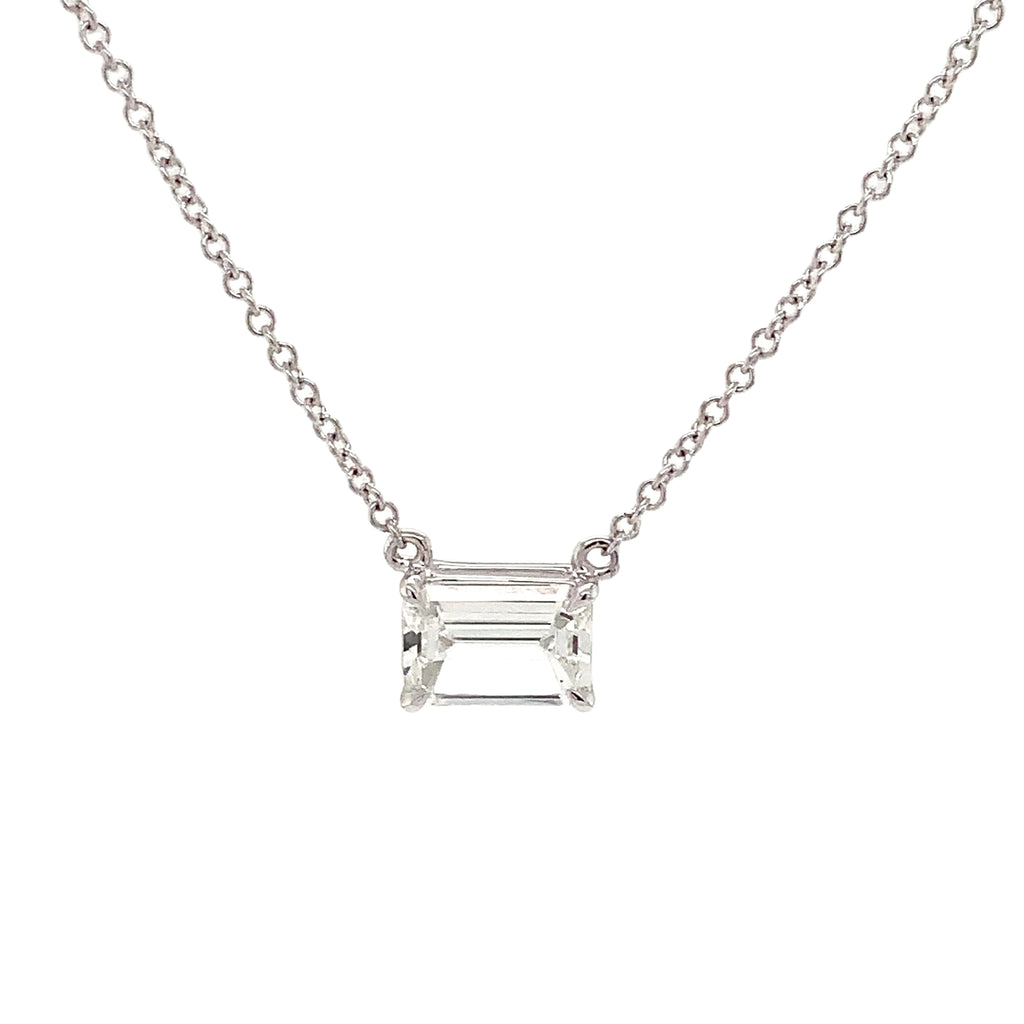 Christopher Designs Lab Grown  L'Amour Emerald Crisscut® Diamond Solitaire - Image 11 of 12