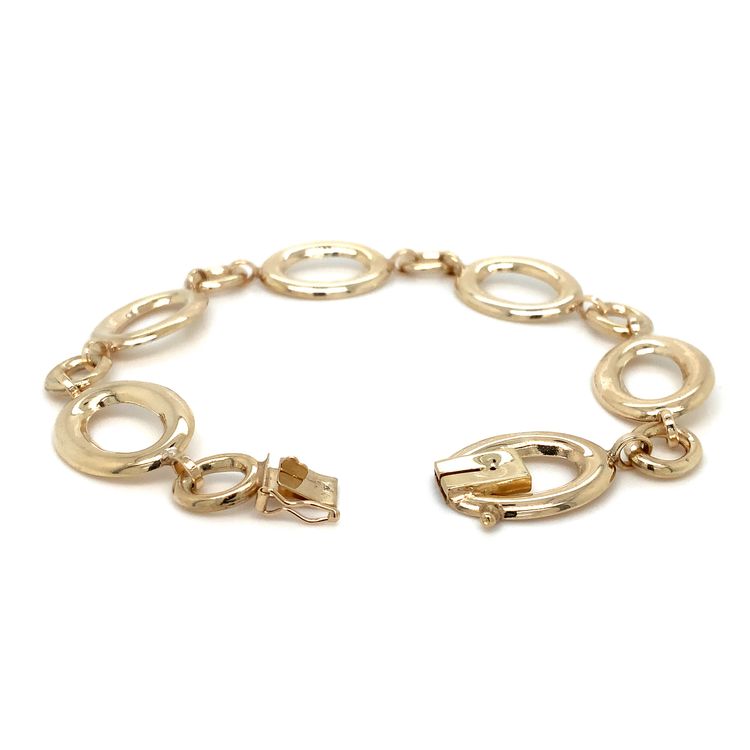 Oval Open Link Bracelet in 14K Yellow Gold - Image 1 of 3