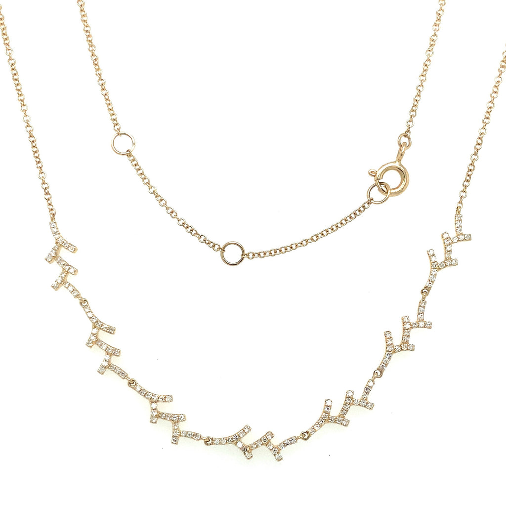 Link Diamond Necklace is crafted with precision in 14K Yellow Gold. - Image 3 of 4