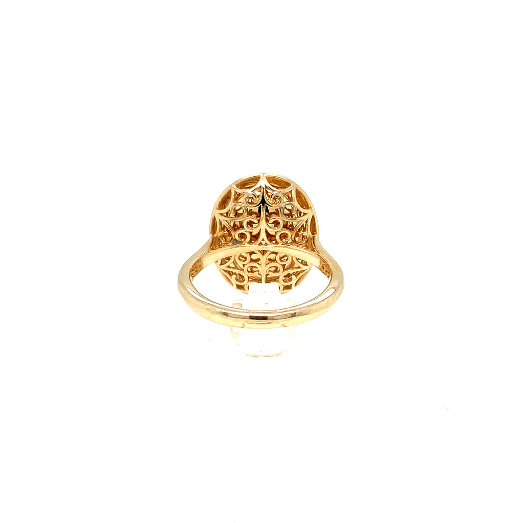 David Kord Natural Ethiopian Opal Ring set in 14K Yellow Gold - Image 6 of 7