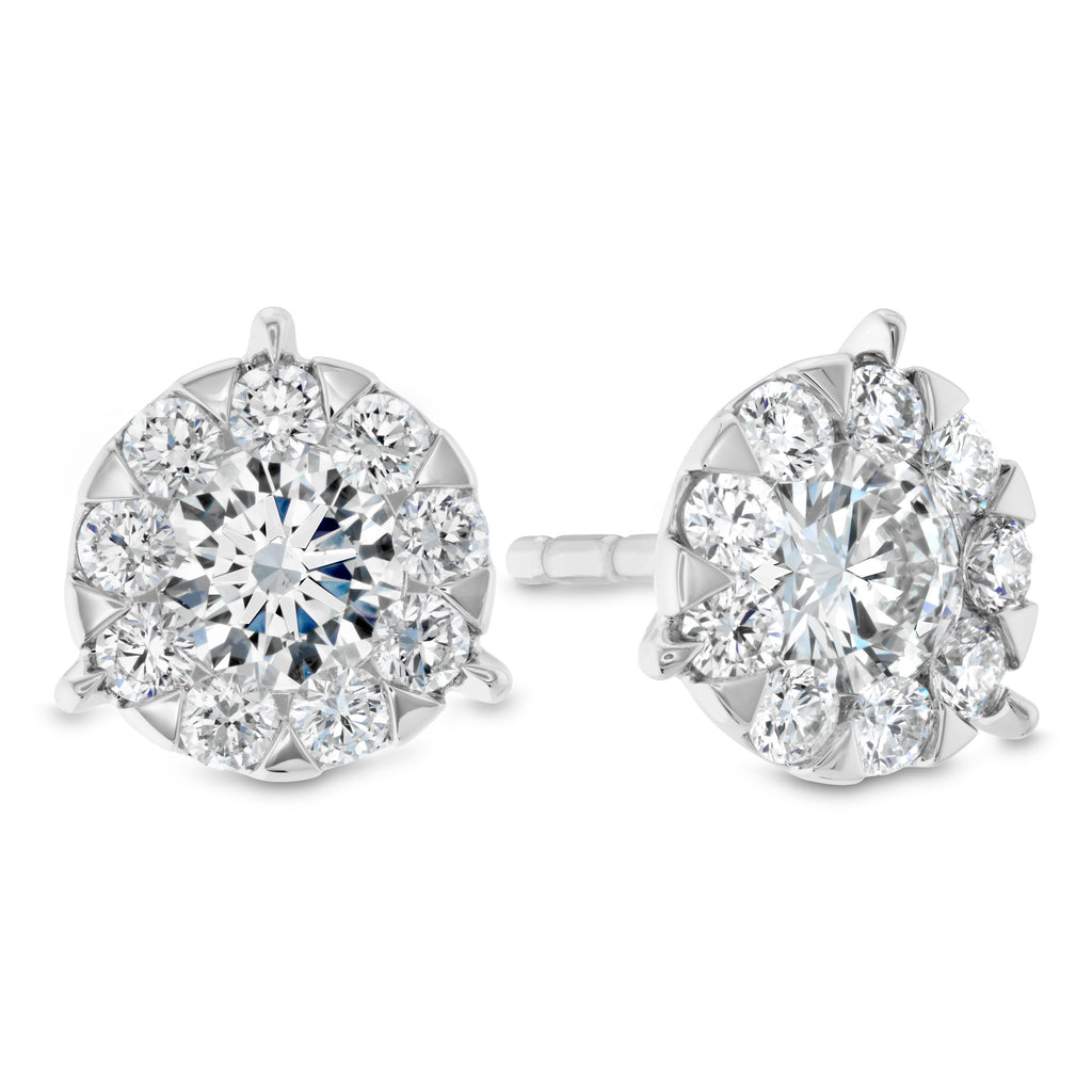 Memoire Bouquet Diamond Collection Earrings 0.50 ctw these have a 1.00 cts total weight "Look" - Image 2 of 4
