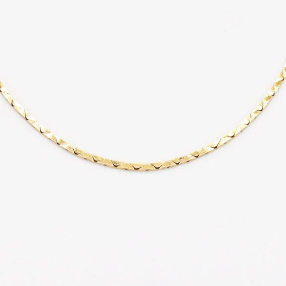 Flat Cobra Chain in 14K Yellow Gold - Image 1 of 4