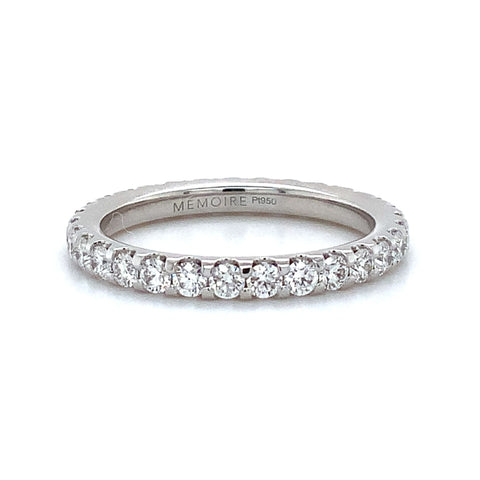 Memoire Odessa Collection 1.03ct. Diamond Eternity Band Set in Platinum - Image 1 of 4