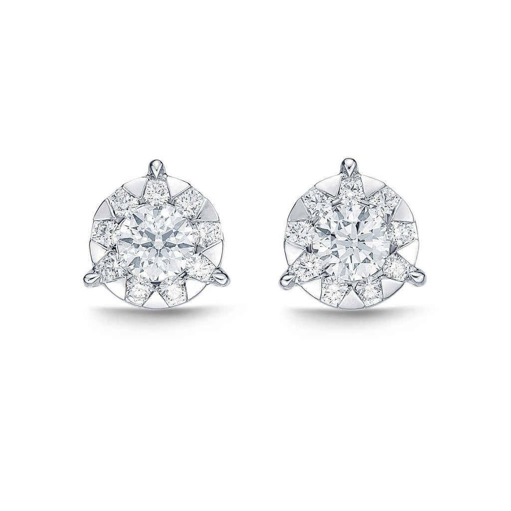 Memoire Bouquet Diamond Collection Earrings 0.50 ctw these have a 1.00 cts total weight "Look" - Image 1 of 4
