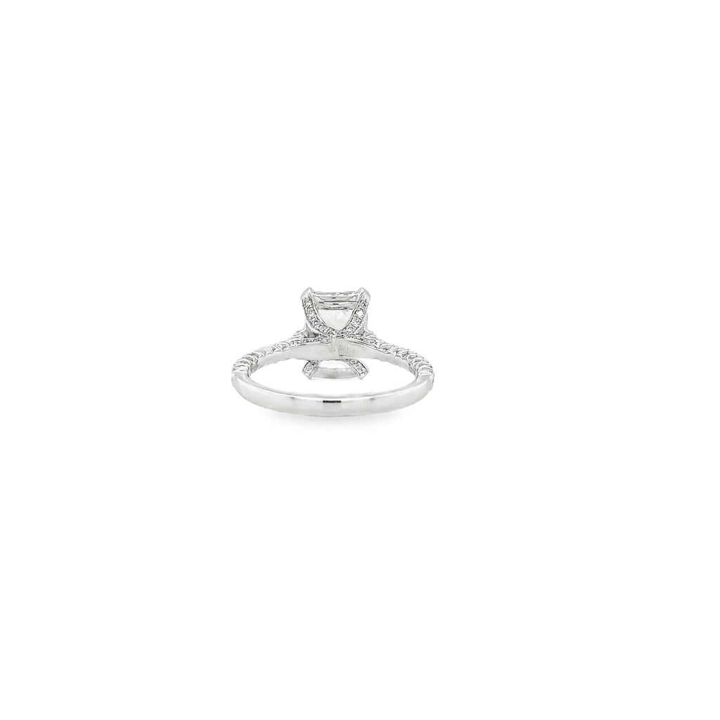 Christopher Designs L'Amour Crisscut® Lab Grown Diamond Ring Set in 14K White Gold - Image 4 of 7