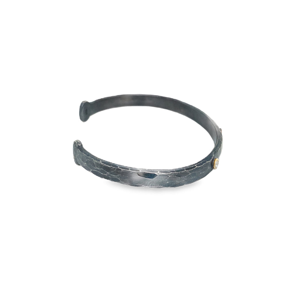 Lika Behar Collection "STOCKHOLM" Open Cuff Bracelet Diamond 0.11 - Image 2 of 6