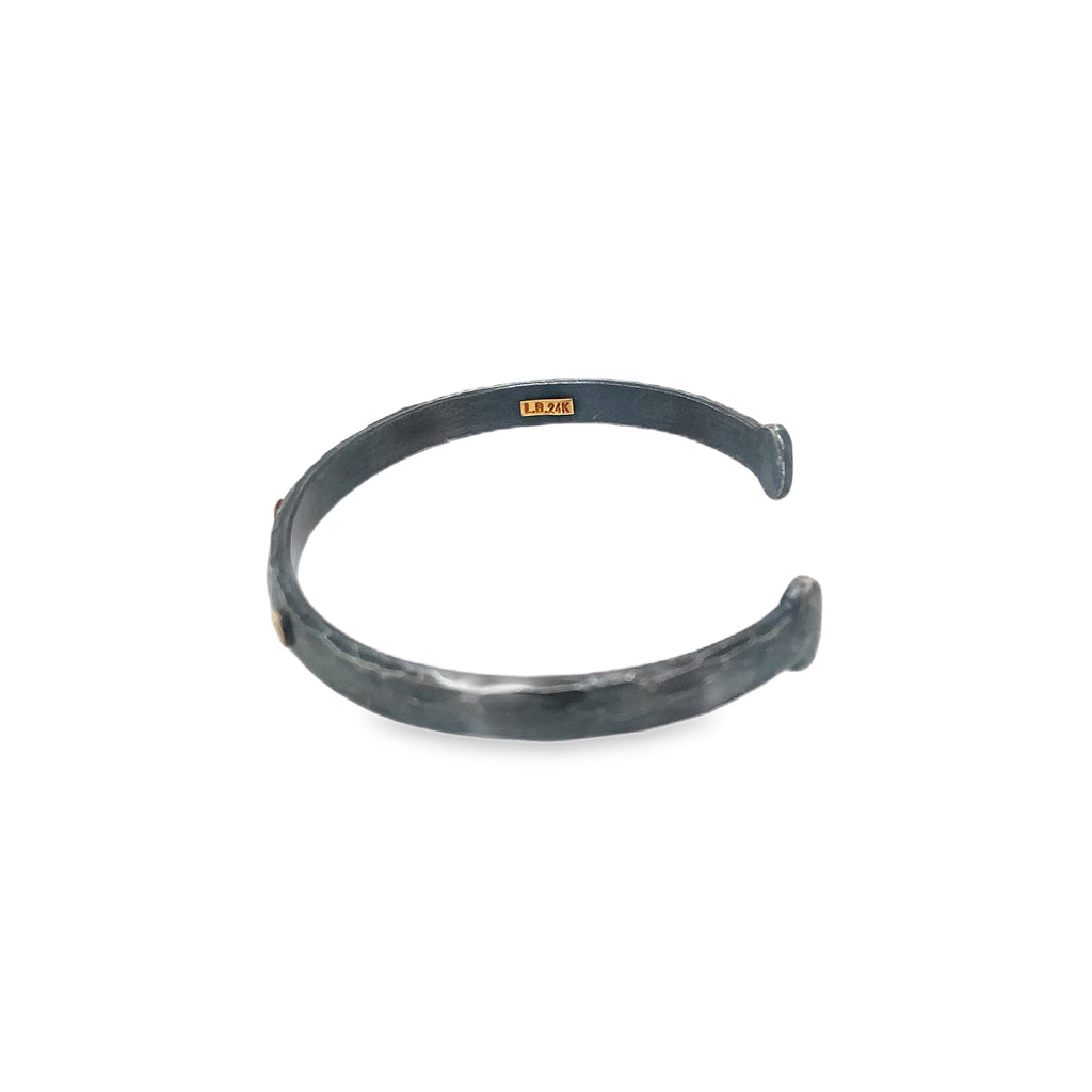 Lika Behar Collection "STOCKHOLM" Open Cuff Bracelet Diamond 0.11 - Image 4 of 6