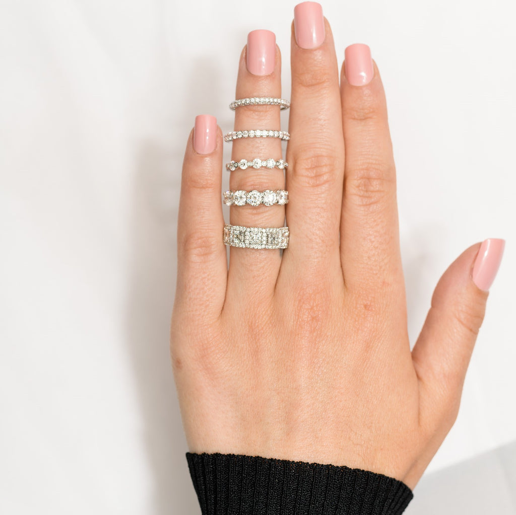 Christopher Designs White Gold Diamond Eternity 0.75ctw on 18K White Gold | Blacy's Fine Jewelers
