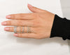 stackable petite prong diamond wedding band 14k rose gold 0.25 cts t.w.