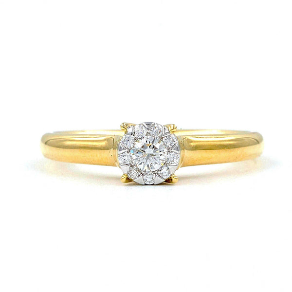 18K Yellow Gold Memoire Bouquet Collection Ring | Blacy's Fine Jewelers