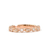 marquise and round stackable band round brilliant diamonds 0.20ctw 14k rose gold