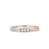 diamond wedding band heavily textured bark finish  0.30 ctw 14k white gold