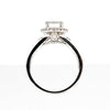 halo diamond semi mounting 70 round brilliant diamonds equals to .43 ctw 18k white gold