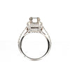 platinum and diamond semi mounting ring diamonds 0.89 ctw