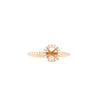 rose gold semi mounting round brilliant diamonds equals 0.29ctw 14k rose gold