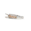 wave shank semi mounting round brilliant diamond 0.33 ctw 2 tone 14k white and rose gold