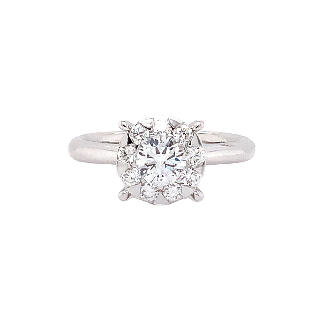 Memoire Bouquets Collection Engagement Diamond Ring 0.87 ctw  Looks Like a 3 Carat - Image 1 of 7