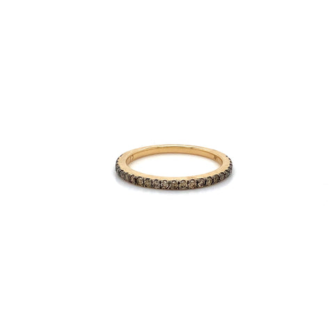 Chocolate Diamond Stackable Band in 14 kt Yellow Gold. - Image 1 of 3