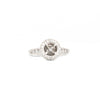 costar antique filigree halo semi mounting diamonds 0.75ctw 14k white gold