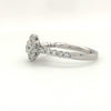 0.75ct Christopher Designs Round Crisscut Halo Diamond Ring, 18K White Gold | Blacy's Fine Jewelers
