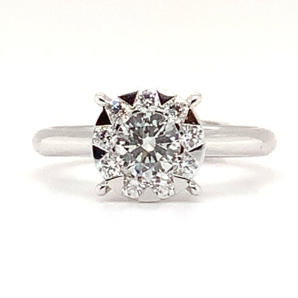Memoire Bouquets Collection Engagement Diamond Ring 0.87 ctw  Looks Like a 3 Carat - Image 5 of 7