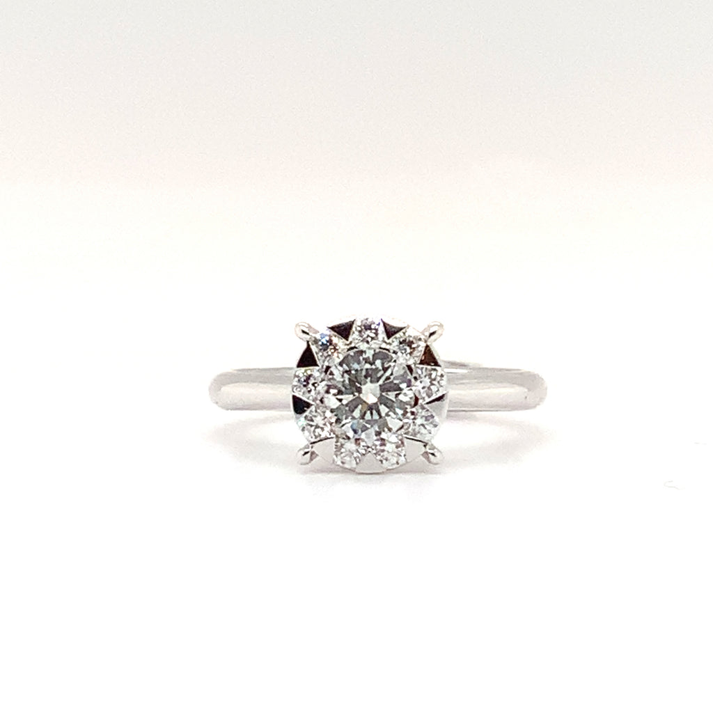 Memoire Bouquets Collection Engagement Diamond Ring 0.87 ctw  Looks Like a 3 Carat - Image 7 of 7