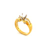 jewels by star baguette diamond semi mounting 18 kt yellow gold