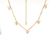 butterfly diamond necklace set in 18k yellow gold 0.82 cts t.w.