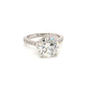 brilliant cut gia certified 4.10 ct diamond g in color si 2 in clarity shared prong wedding set 1.10 ctw platinum 950