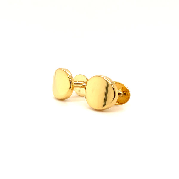 dolan & bullock 18k yellow gold tuxedo button stud set